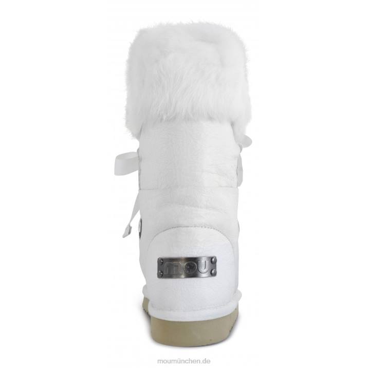 Eskimo-Spitze und Fell Frauen 0V6X384 Wachsweiß Mou