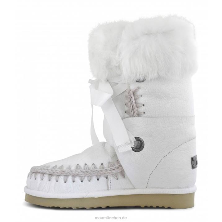 Eskimo-Spitze und Fell Frauen 0V6X384 Wachsweiß Mou