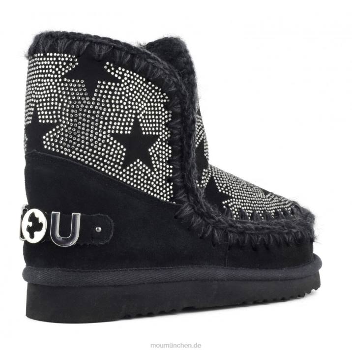 Eskmo 18-Sterne-Hotfix Frauen 0V6X389 Schwarz Mou