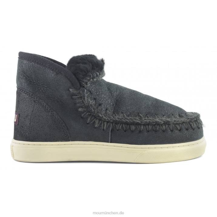 Eskimo-Sneaker 630 Frauen 0V6X633 rissig schwarz/grau Mou