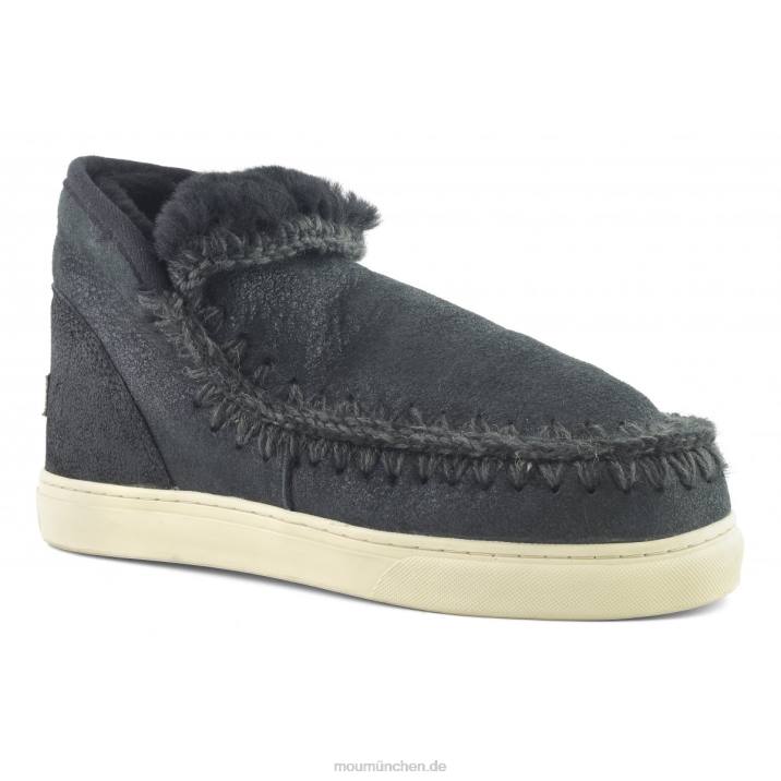 Eskimo-Sneaker 630 Frauen 0V6X633 rissig schwarz/grau Mou