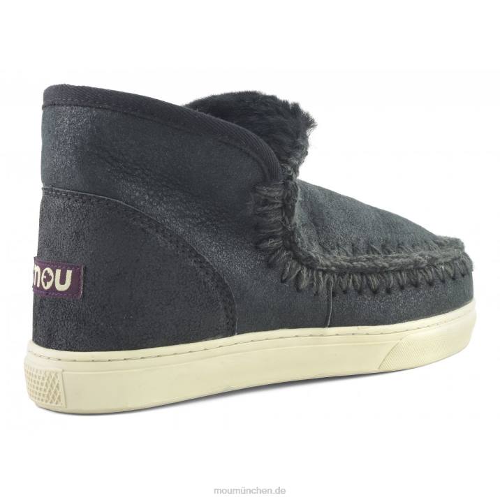 Eskimo-Sneaker 630 Frauen 0V6X633 rissig schwarz/grau Mou