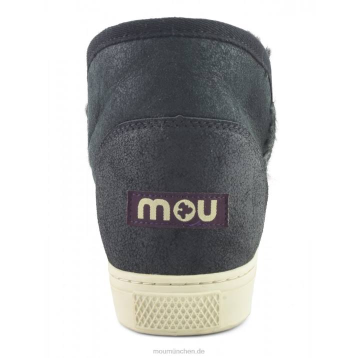 Eskimo-Sneaker 630 Frauen 0V6X633 rissig schwarz/grau Mou