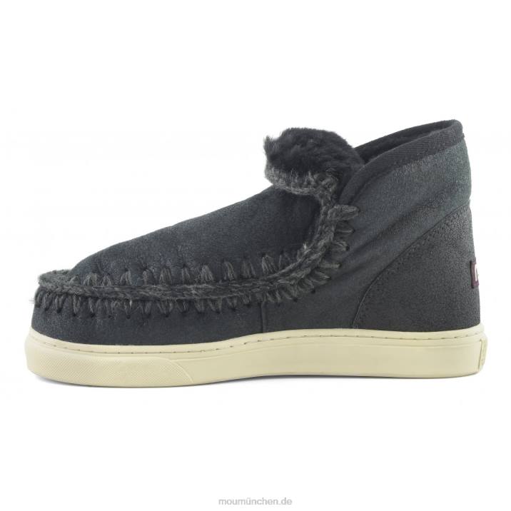 Eskimo-Sneaker 630 Frauen 0V6X633 rissig schwarz/grau Mou