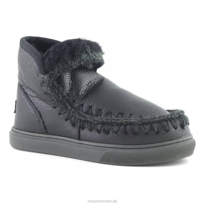 Eskimo-Sneaker 630 Frauen 0V6X637 geprägtes Spiralschwarz Mou