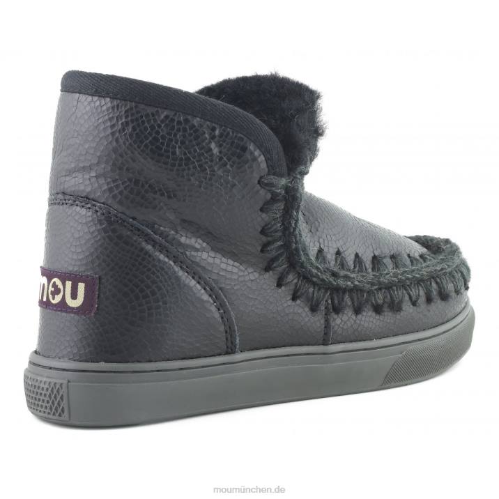 Eskimo-Sneaker 630 Frauen 0V6X637 geprägtes Spiralschwarz Mou
