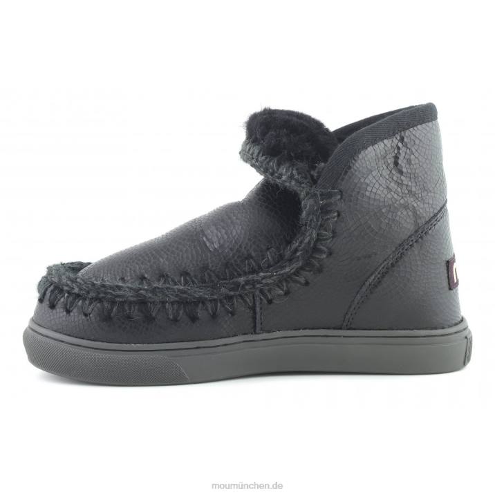 Eskimo-Sneaker 630 Frauen 0V6X637 geprägtes Spiralschwarz Mou