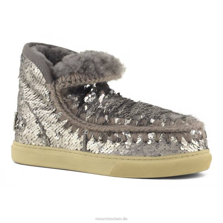Eskimo-Sneaker 630 Frauen 0V6X639 Pailletten Gunmetal Mou