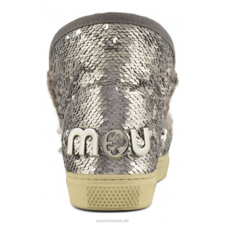Eskimo-Sneaker 630 Frauen 0V6X639 Pailletten Gunmetal Mou