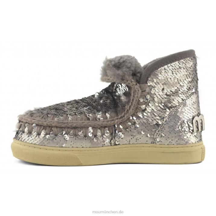 Eskimo-Sneaker 630 Frauen 0V6X639 Pailletten Gunmetal Mou