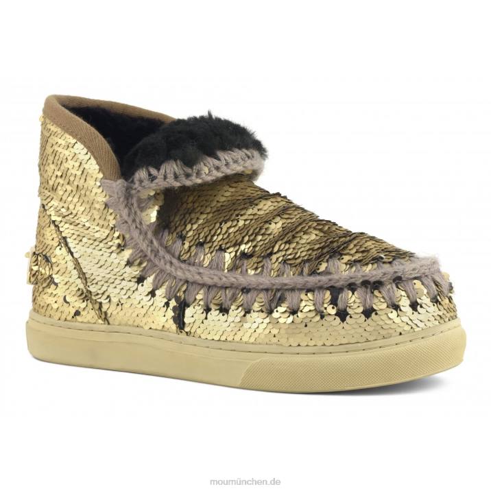 Eskimo-Sneaker 630 Frauen 0V6X640 Pailletten gold matt Mou