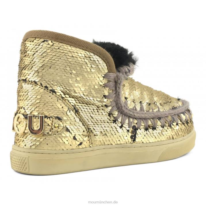 Eskimo-Sneaker 630 Frauen 0V6X640 Pailletten gold matt Mou