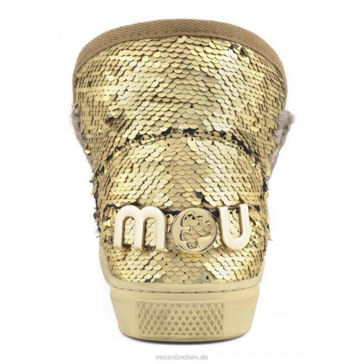 Eskimo-Sneaker 630 Frauen 0V6X640 Pailletten gold matt Mou