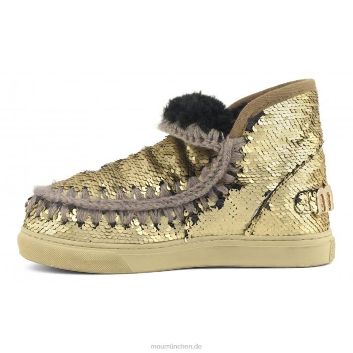 Eskimo-Sneaker 630 Frauen 0V6X640 Pailletten gold matt Mou
