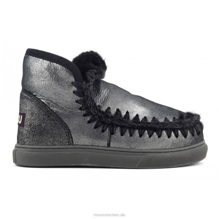 Eskimo-Sneaker Frauen 0V6X660 Mikroglitter schwarz Mou