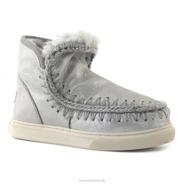 Eskimo-Sneaker Frauen 0V6X661 Mikroglitter-Silber Mou