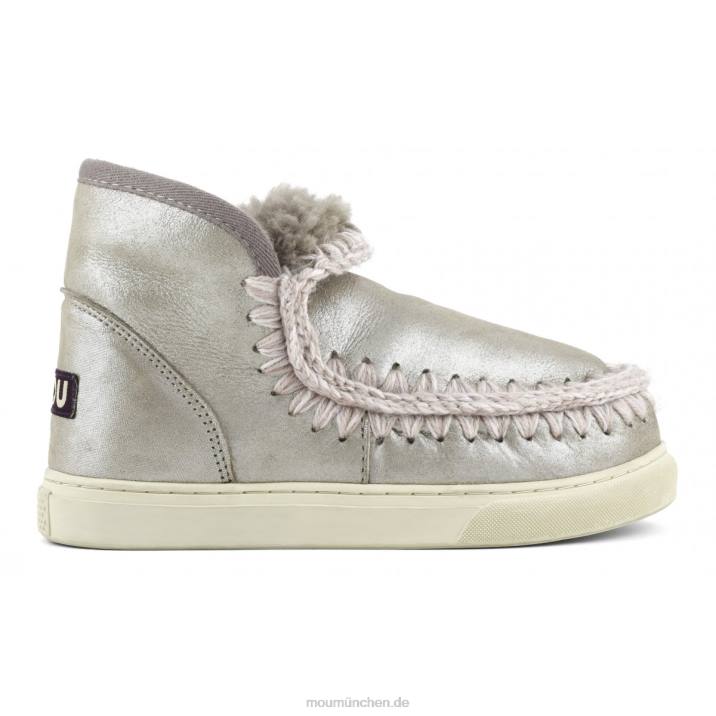 Eskimo-Sneaker Frauen 0V6X663 Mikroglitter Elefantengrau Mou