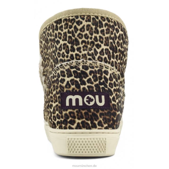 Eskimo-Sneaker aus Ponyfell Frauen 0V6X676 Ponyfell kleiner Gepard Löwe Mou