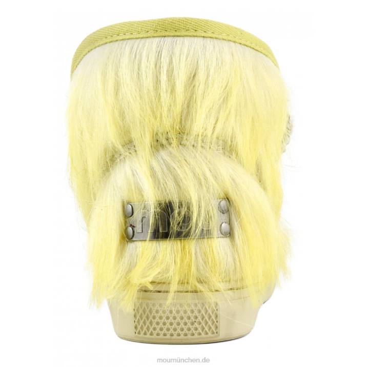 Eskimo-Sneaker aus langem Haar, Ponyfell Frauen 0V6X679 Langhaarpony weiß Mou