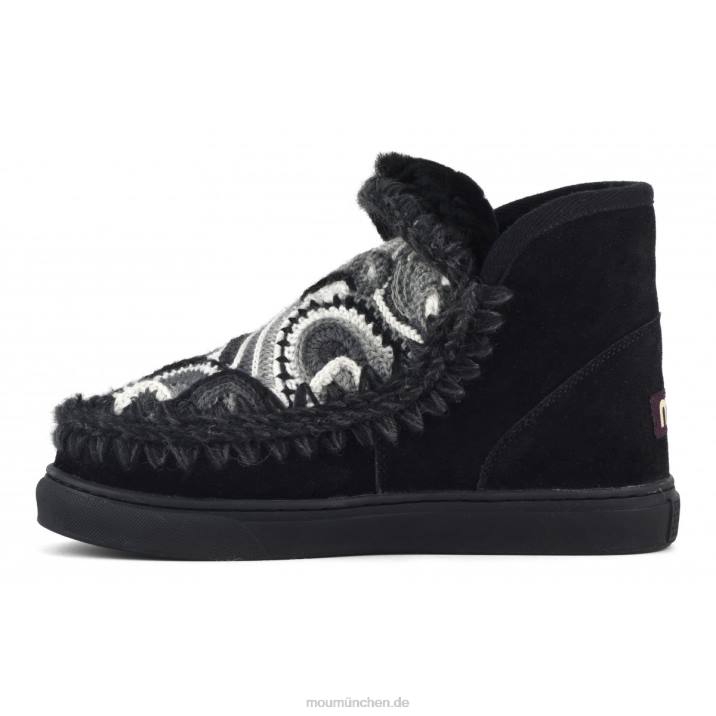Eskimo-Sneaker gehäkelt Frauen 0V6X598 Schwarz Mou