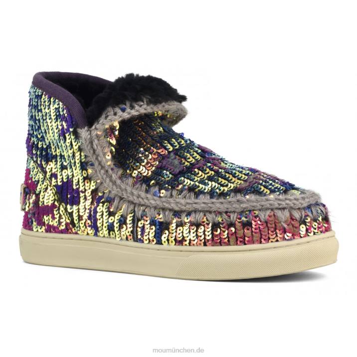 Eskimo-Sneaker in limitierter Auflage Frauen 0V6X631 Lux-Pailletten, blaue Mischung Mou
