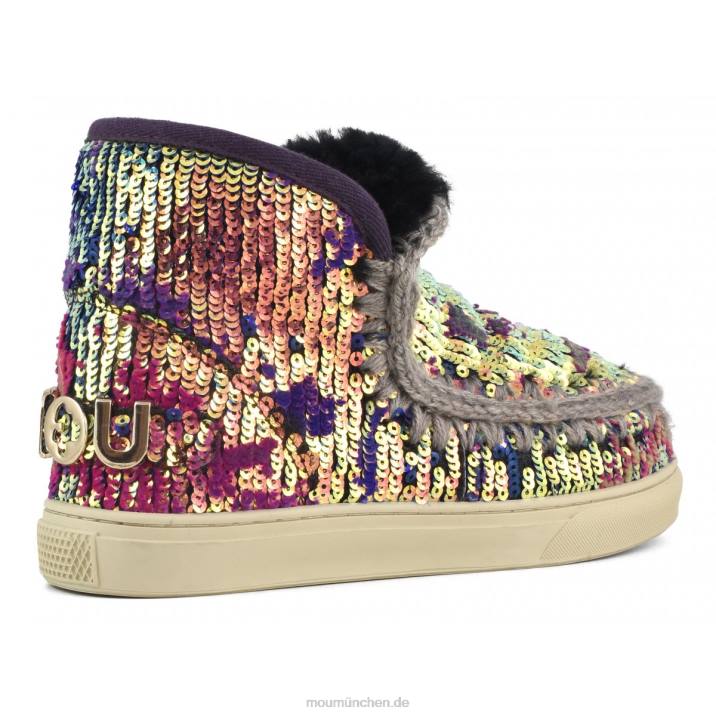 Eskimo-Sneaker in limitierter Auflage Frauen 0V6X631 Lux-Pailletten, blaue Mischung Mou