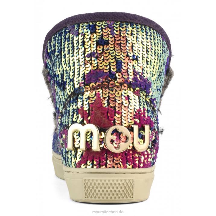 Eskimo-Sneaker in limitierter Auflage Frauen 0V6X631 Lux-Pailletten, blaue Mischung Mou