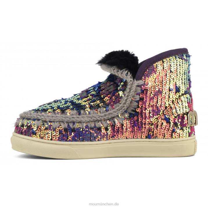 Eskimo-Sneaker in limitierter Auflage Frauen 0V6X631 Lux-Pailletten, blaue Mischung Mou
