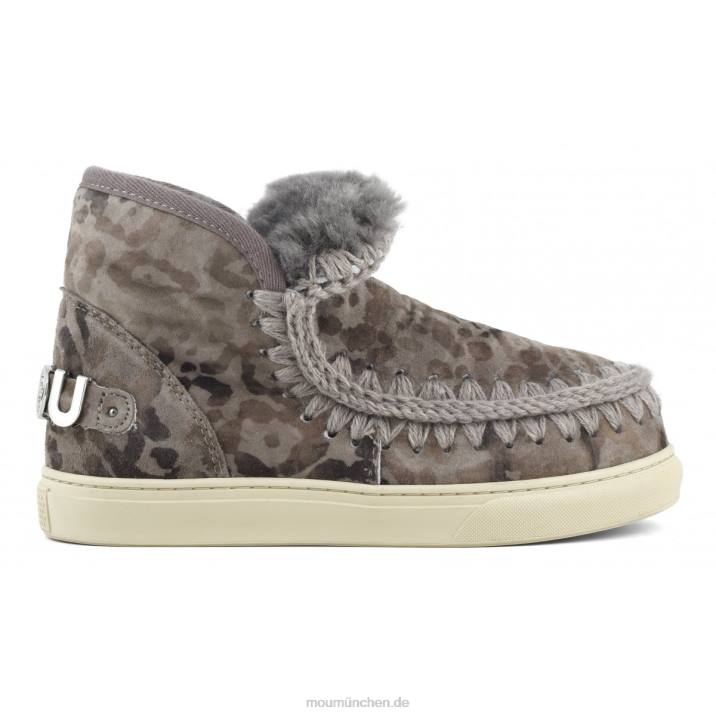 Eskimo-Sneaker in limitierter Auflage Frauen 0V6X659 bedrucktes Leoparden-Taupe Mou
