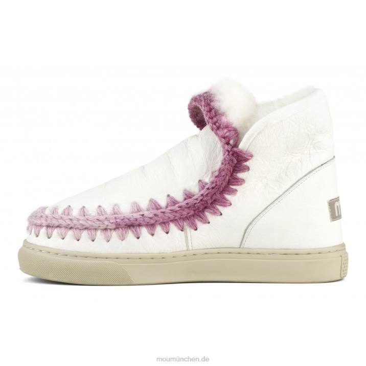 Eskimo-Sneaker mit Mischnähten Frauen 0V6X597 Wachsweiß Mou