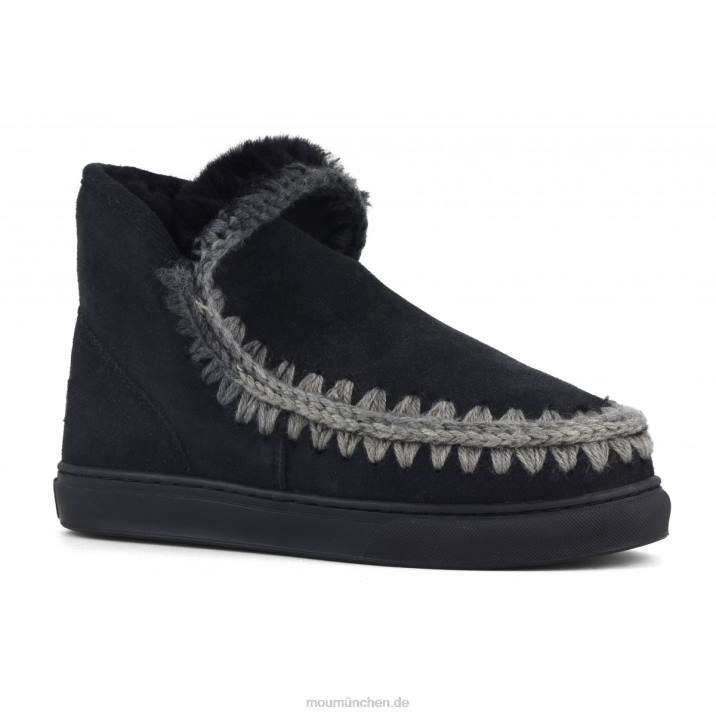 Eskimo-Sneaker mit Mischnähten Frauen 0V6X604 Schwarz Mou