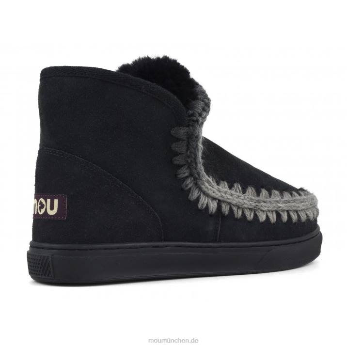 Eskimo-Sneaker mit Mischnähten Frauen 0V6X604 Schwarz Mou