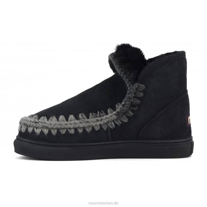 Eskimo-Sneaker mit Mischnähten Frauen 0V6X604 Schwarz Mou