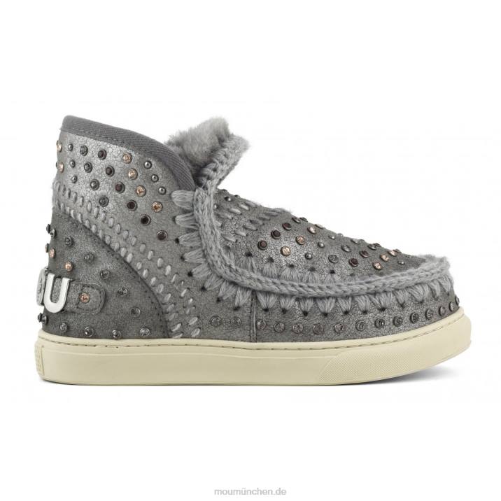 Eskimo-Sneaker mit Nieten und Nähten Frauen 0V6X680 Staubeisen Mou