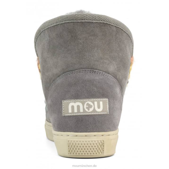 Eskimo-Sneaker mit Regenbogennähten Frauen 0V6X587 neues Grau Mou
