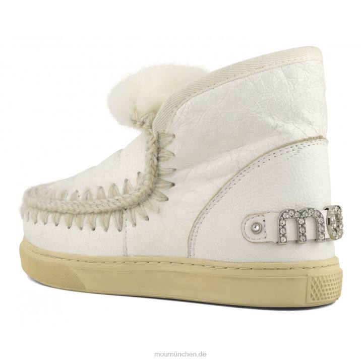 Eskimo-Sneaker mit Strasssteinen Frauen 0V6X630 Wachsweiß Mou
