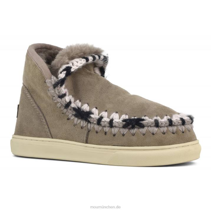 Eskimo-Sneaker mit Übernähten Frauen 0V6X590 Elefantengrau Mou