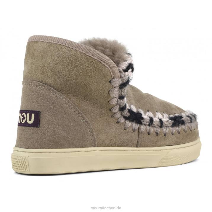 Eskimo-Sneaker mit Übernähten Frauen 0V6X590 Elefantengrau Mou