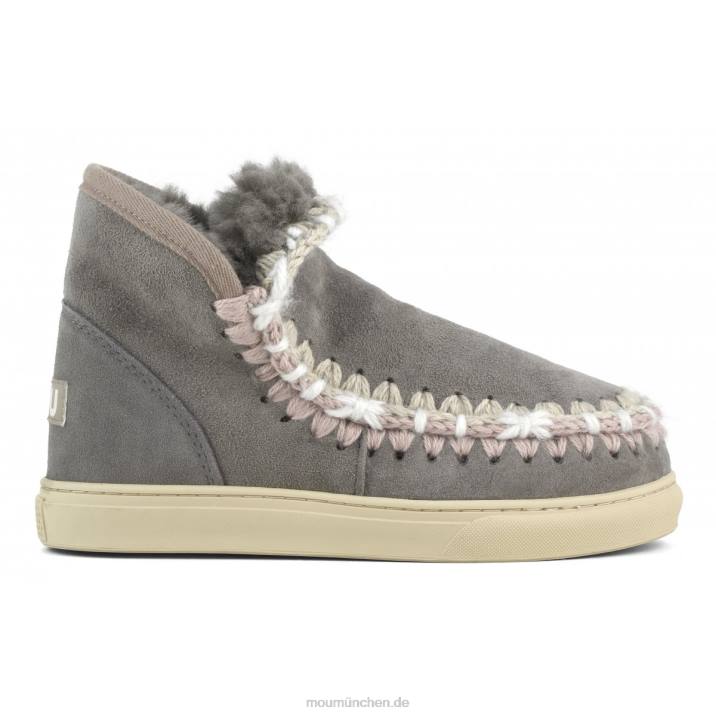 Eskimo-Sneaker mit Übernähten Frauen 0V6X591 neues Grau Mou