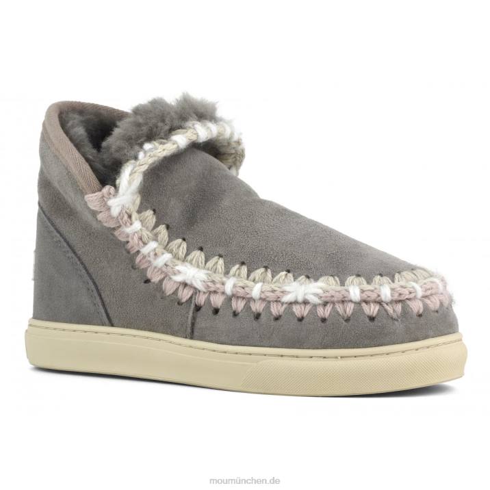 Eskimo-Sneaker mit Übernähten Frauen 0V6X591 neues Grau Mou