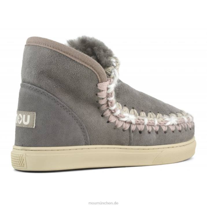 Eskimo-Sneaker mit Übernähten Frauen 0V6X591 neues Grau Mou