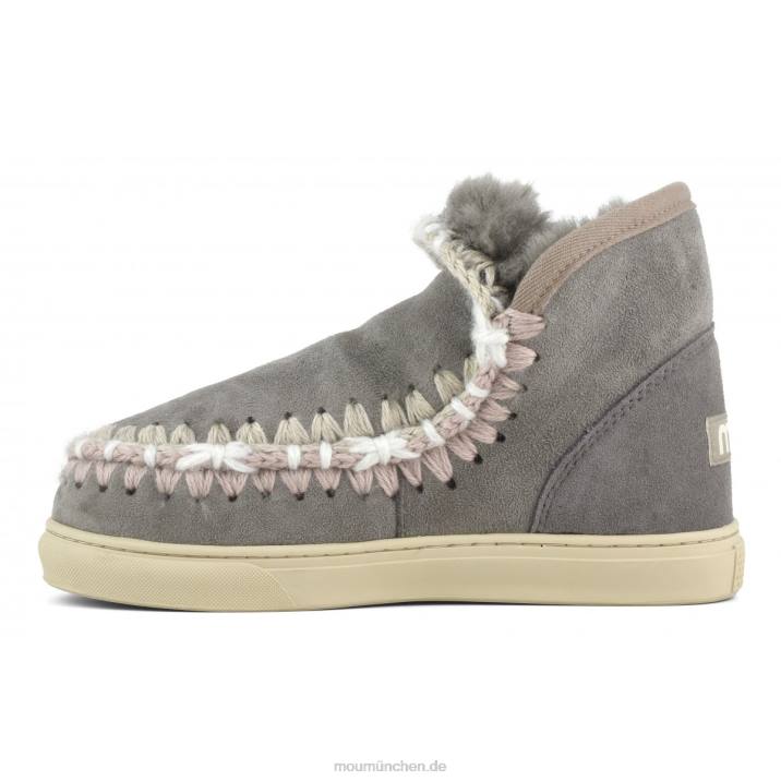 Eskimo-Sneaker mit Übernähten Frauen 0V6X591 neues Grau Mou