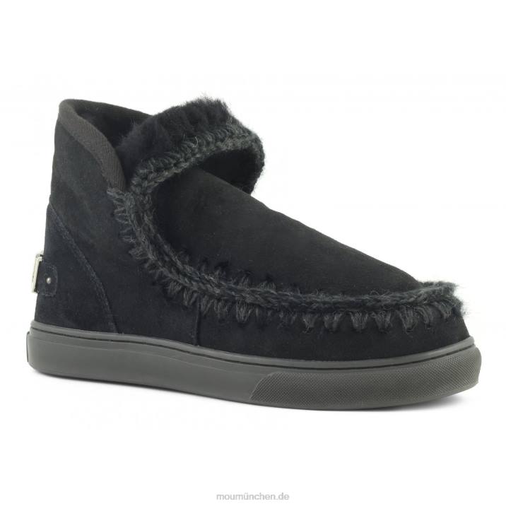 Eskimo-Sneaker mit großem metallischem Logo Frauen 0V6X599 Schwarz Mou
