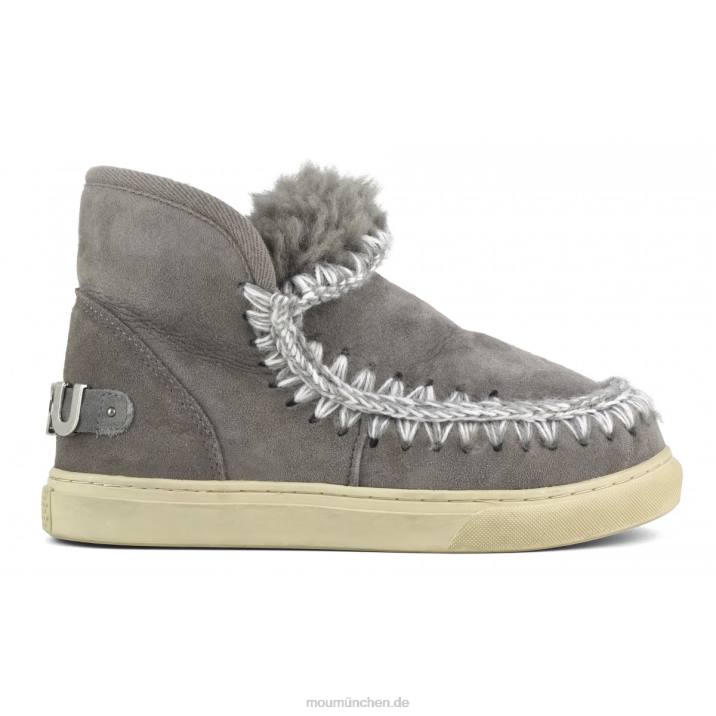 Eskimo-Sneaker mit großem metallischem Logo Frauen 0V6X601 neues Grau Mou