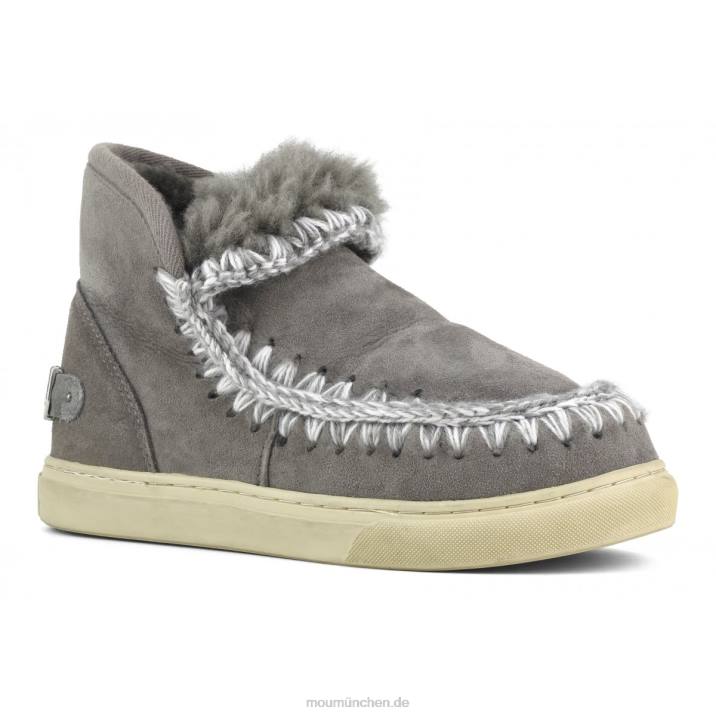 Eskimo-Sneaker mit großem metallischem Logo Frauen 0V6X601 neues Grau Mou