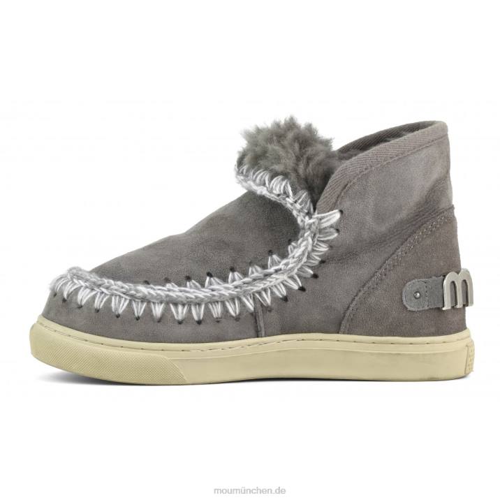 Eskimo-Sneaker mit großem metallischem Logo Frauen 0V6X601 neues Grau Mou