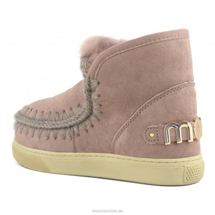 Eskimo-Sneaker mit großem metallischem Logo Frauen 0V6X602 dunkelpink Mou