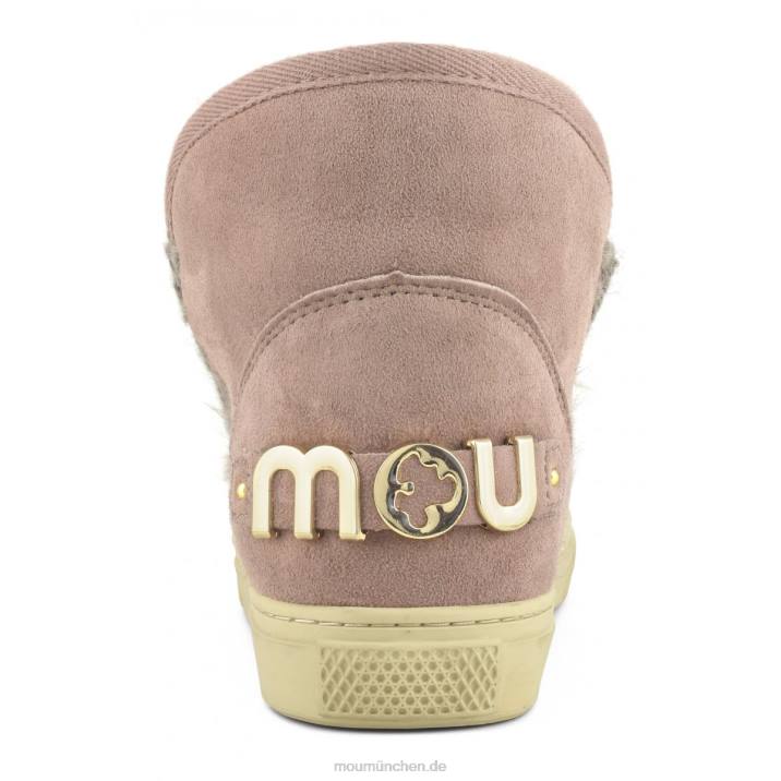Eskimo-Sneaker mit großem metallischem Logo Frauen 0V6X602 dunkelpink Mou