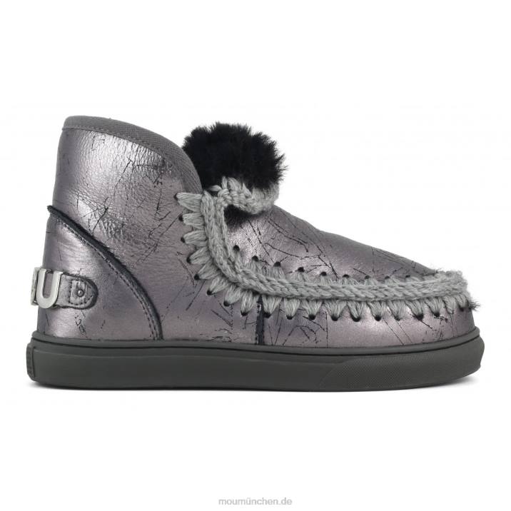 Eskimo-Sneaker mit großem metallischem Logo Frauen 0V6X646 dmgun Mou