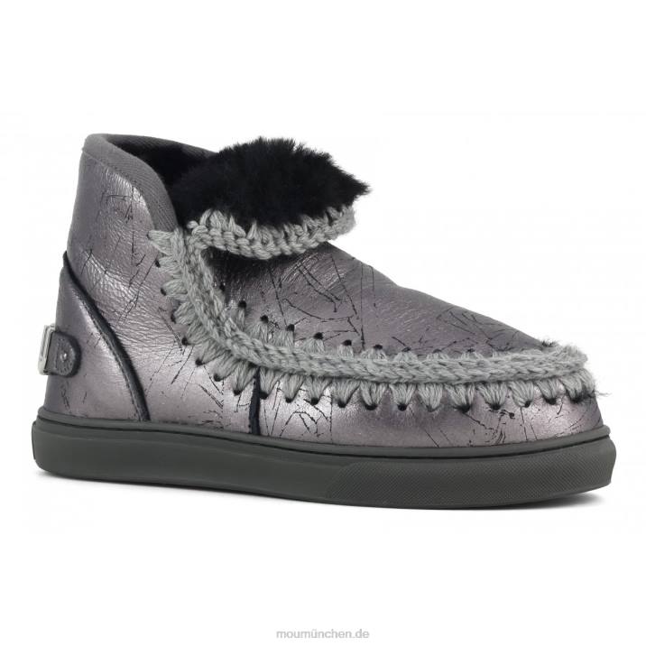 Eskimo-Sneaker mit großem metallischem Logo Frauen 0V6X646 dmgun Mou